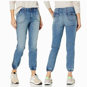 Goodthreads Women's Denim Cargo, Storm Blue Wash